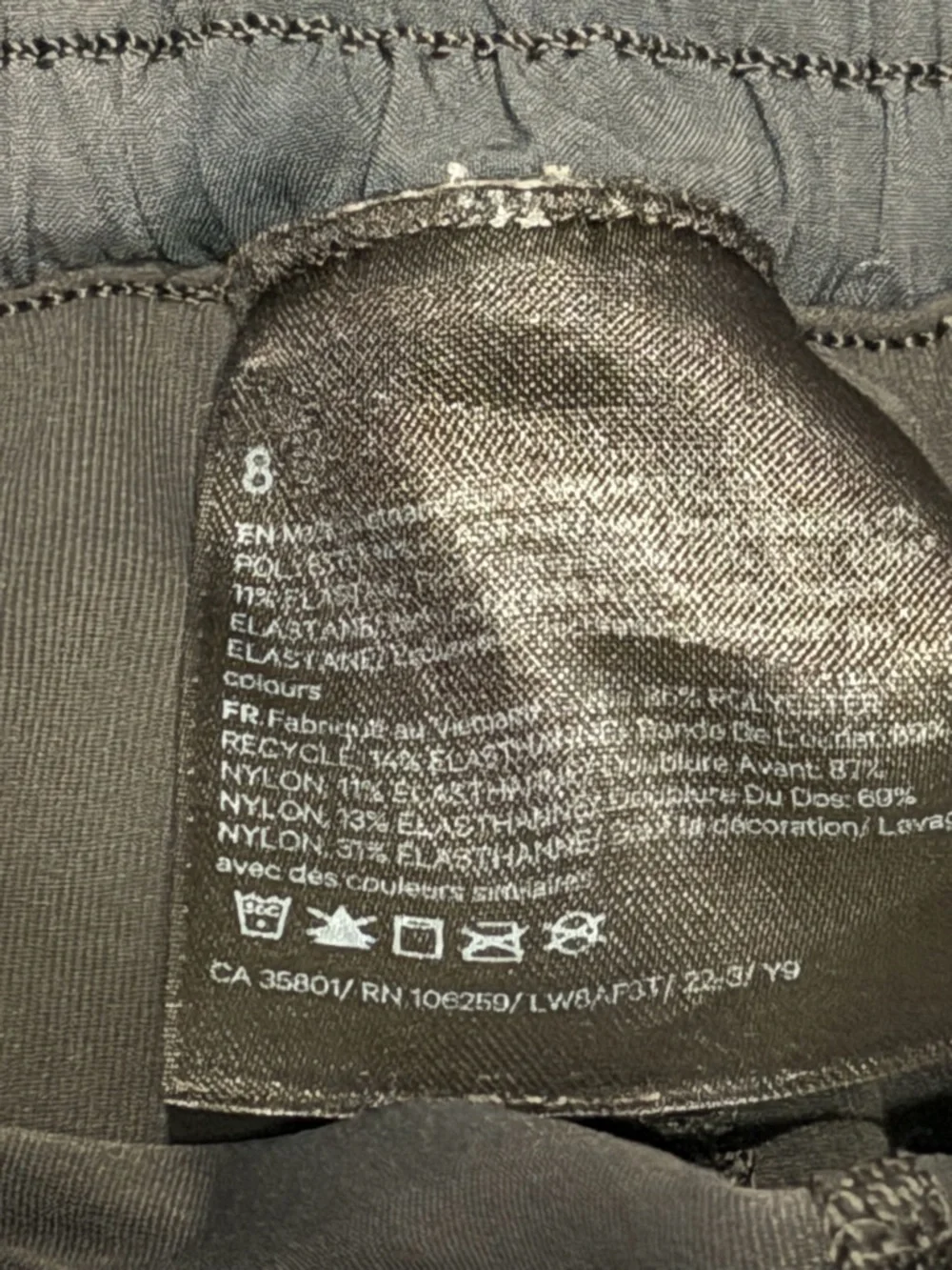 Lululemon Hotty Hot HR Skirt Long Diamond Dye Pitch Grey Graphite